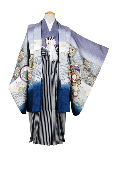 五歳祝い着セット 鷹・かぶと