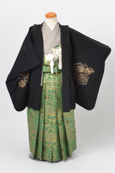 5歳祝着(黒地・龍/宝尽くし)