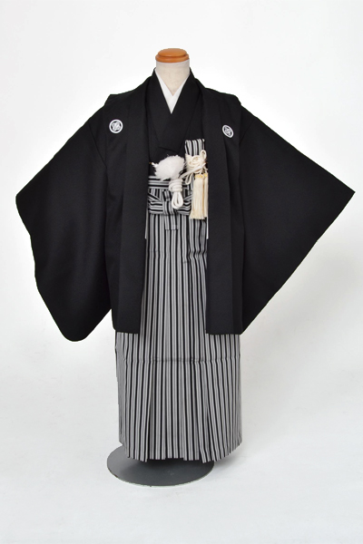 5歳祝着[黒紋付：L]