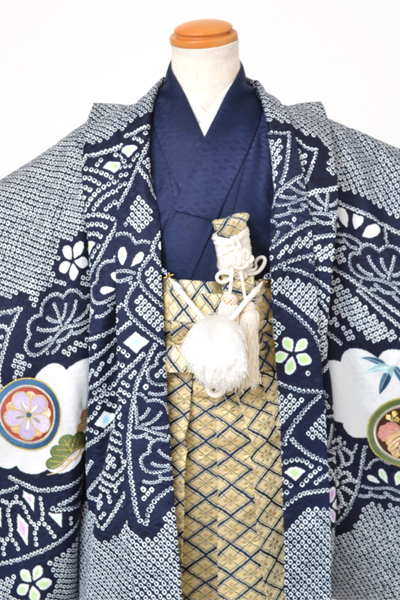 5歳祝着[紺色・匹田、鷹]