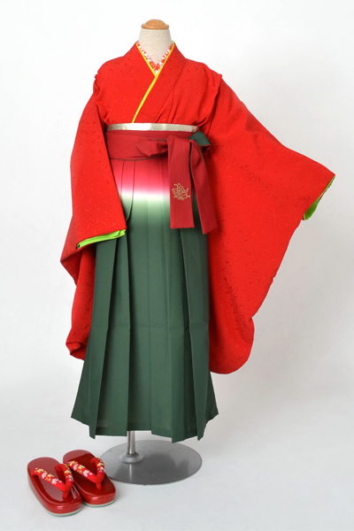 七歳祝着［袴姿・赤］