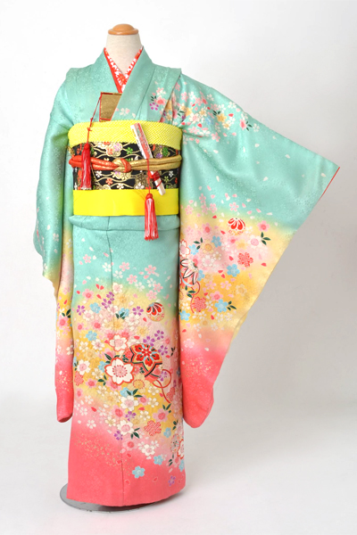 七歳祝着［花・手毬］