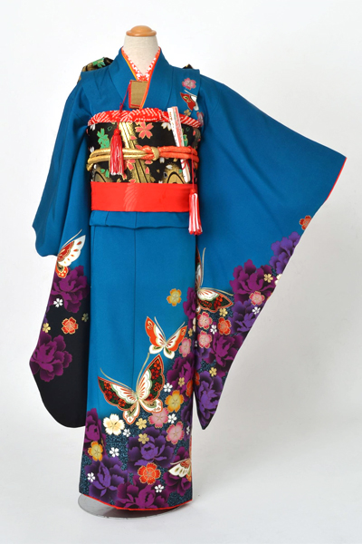 七歳祝着［花と蝶］