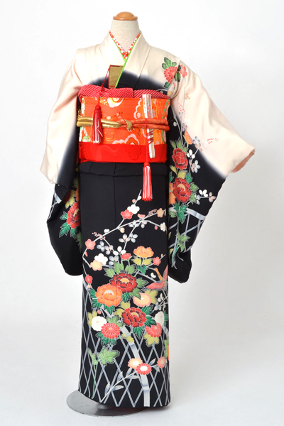 七歳祝着［花模様］