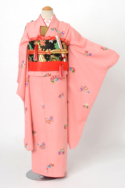 七歳祝着［鳥模様］