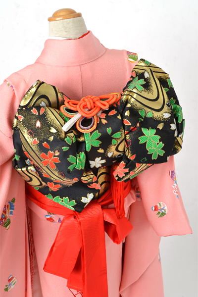 七歳祝着［鳥模様］