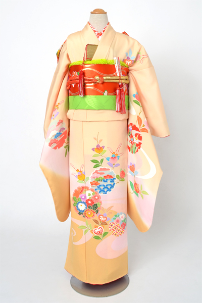 七歳祝着［雪輪や橘］