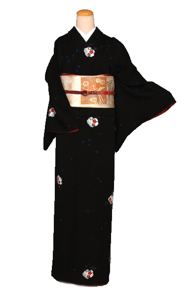 小紋(大)黒・花