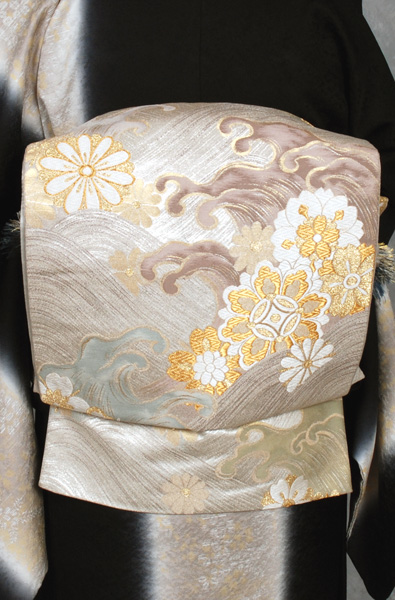 訪問着(大)黒・花