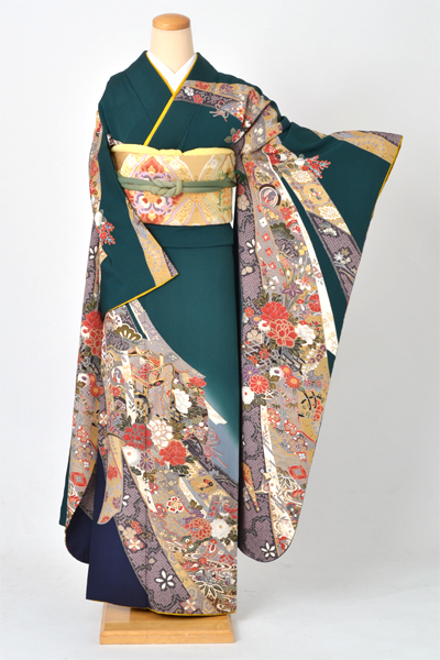 振袖(萌黄色・のしめ)