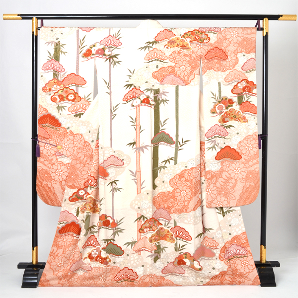 振袖(白地・松・竹)