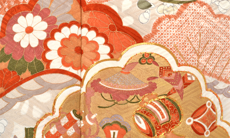 振袖(白地・松・竹)