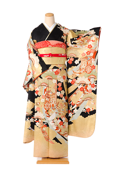 振袖(牛車・松)