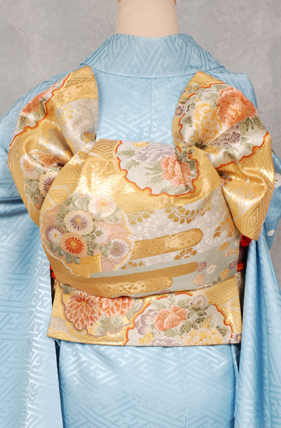 振袖(水色・花車)