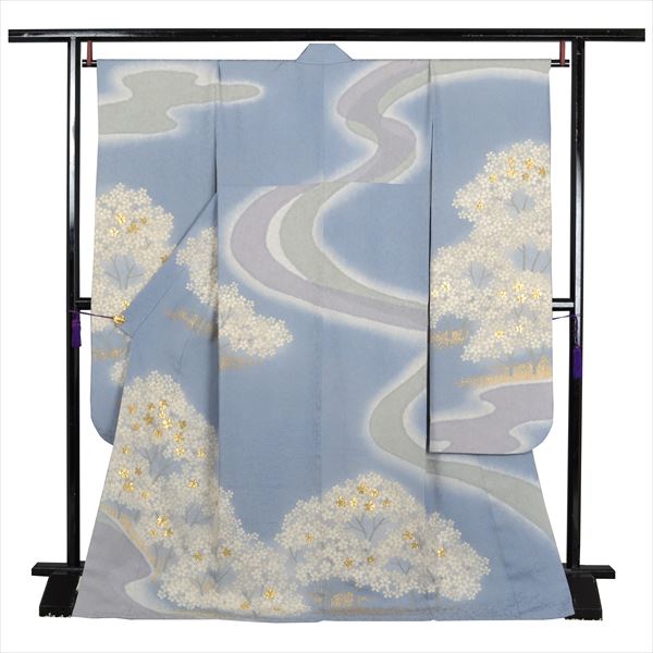 振袖(グレイ・桜)