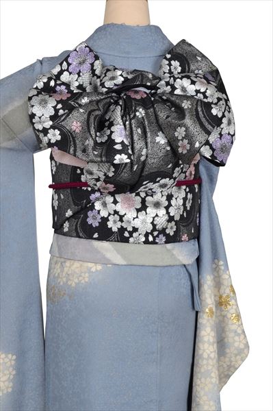 振袖(グレイ・桜)