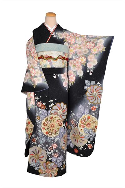 振袖(黒・桜)