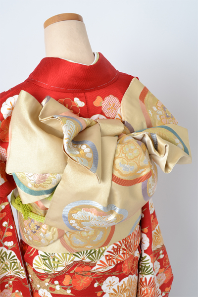 振袖[紅緋色地に松竹梅]