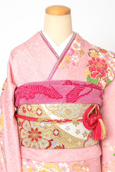 振袖[桃・毬、花]