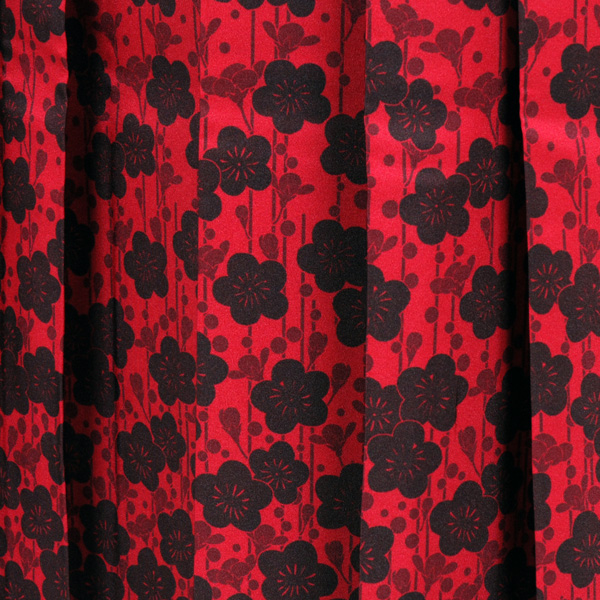 卒業袴(ブル－地に桜模様)