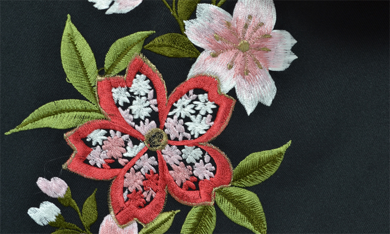 卒業袴(赤・花)