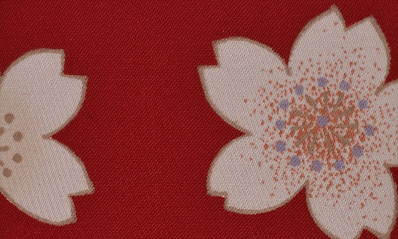 卒業袴［ブルー紫地の花模様］