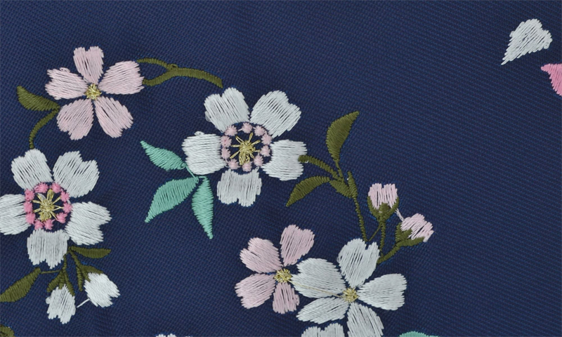 卒業袴［赤地の花丸紋模様］