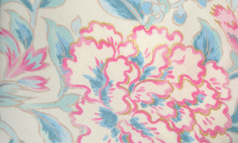 卒業袴［JILL STUART・白地のカーネーション＆牡丹唐草模様］