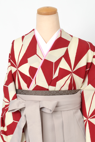 卒業袴［麻の葉柄×刺繍入り］