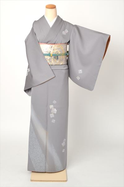 訪問着(銀鼠・源氏香)