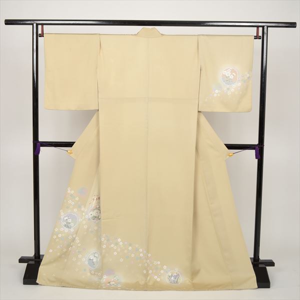 訪問着(淡抹茶・雪輪)