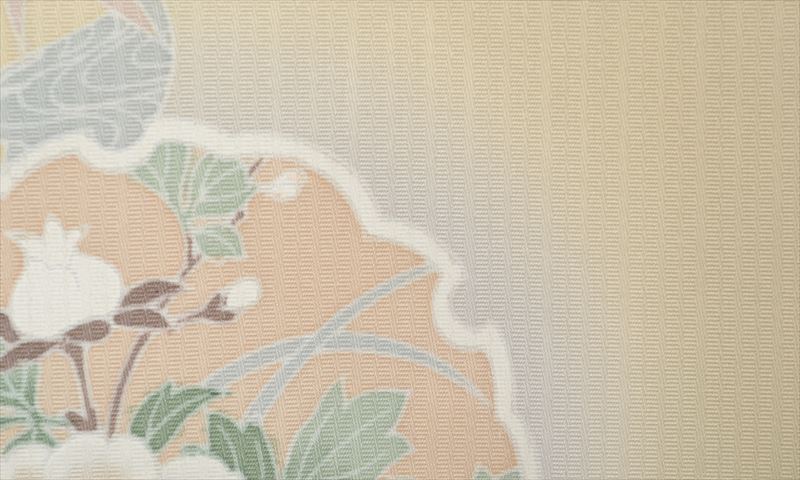 訪問着(淡抹茶・雪輪)