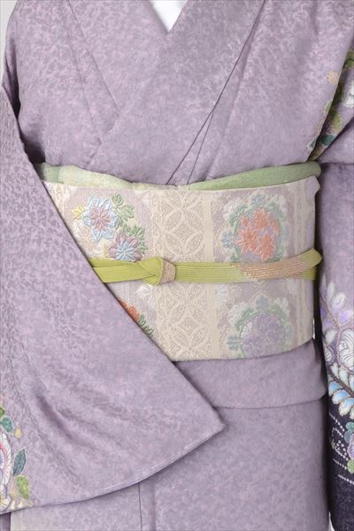 訪問着［薄紫地に辻が花模様］