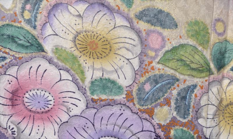 訪問着［薄紫地に辻が花模様］