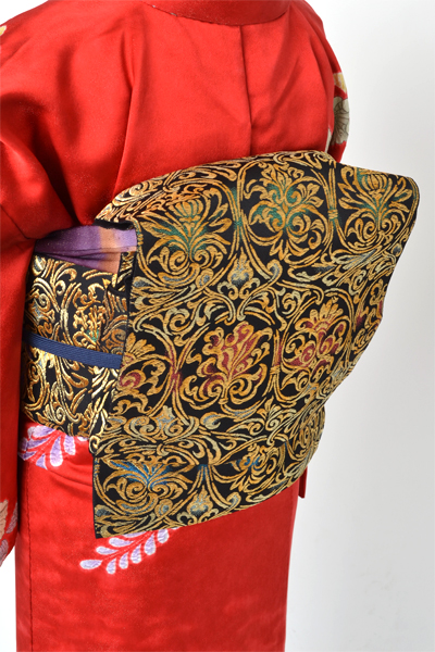 訪問着[赤・辻が花]