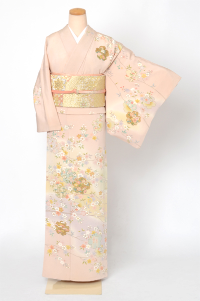 訪問着[ピンク・花]