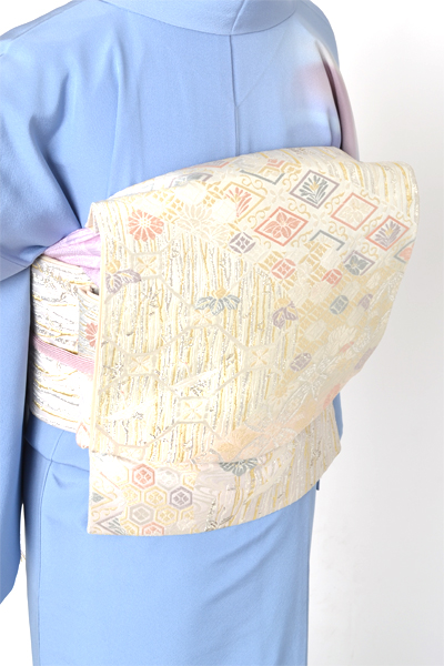 訪問着[水色地・遠山]