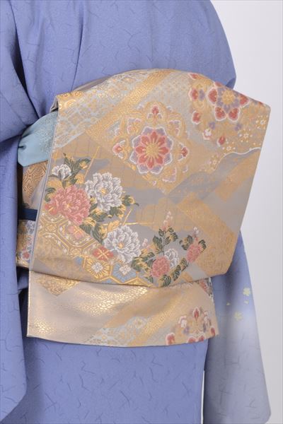 訪問着［空色の桜模様］