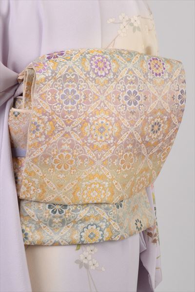 訪問着［薄紫の花模様］