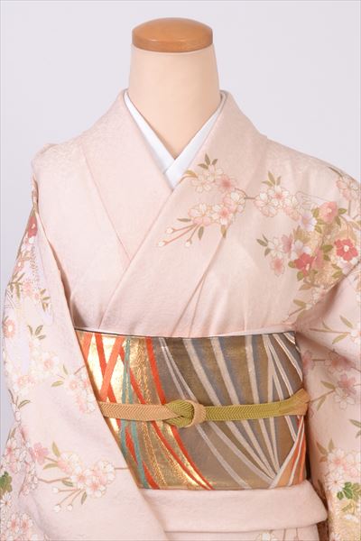 訪問着［ピンクの花模様］