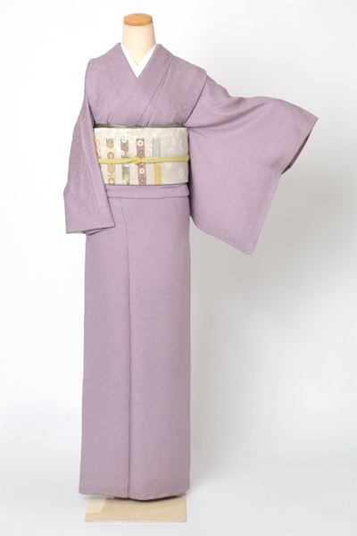 色無地(薄紫色・紋なし)