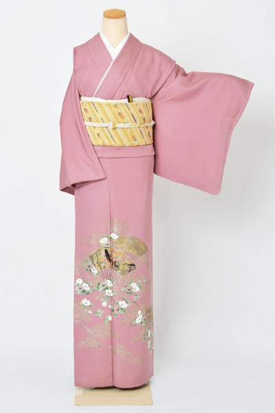 色留袖[ピンク地・十二単]