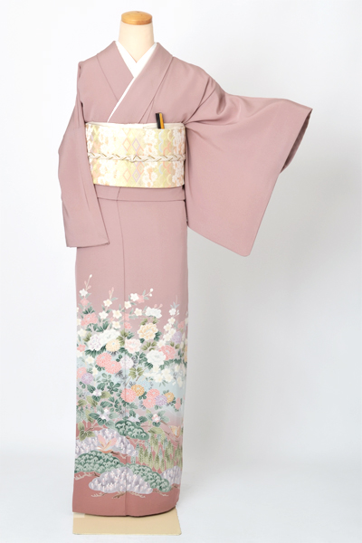 色留袖[菊・桜]