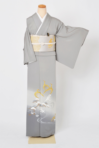 色留袖[鶴・松竹梅]