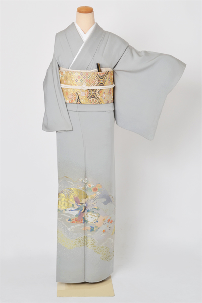 色留袖［寿光織・雉］