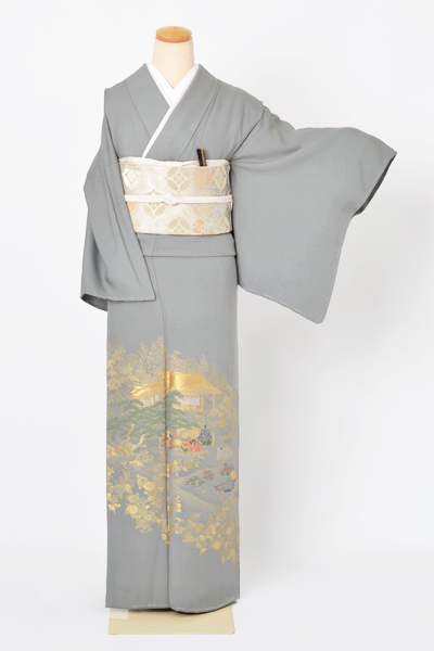 色留袖［寿光織・平安貴族］