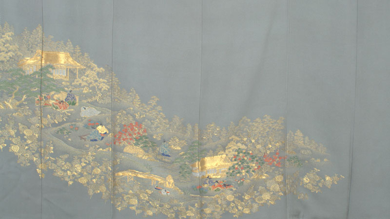 色留袖［寿光織・平安貴族］