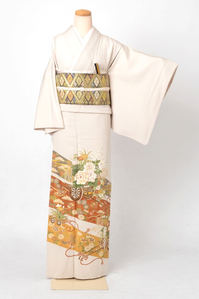 色留袖[花車]