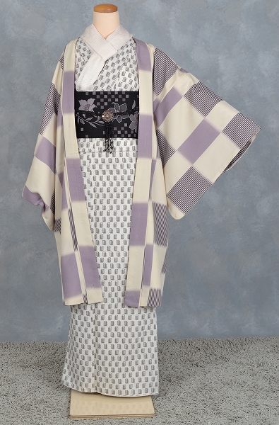 shibuya casual［白地の幾何学模様］