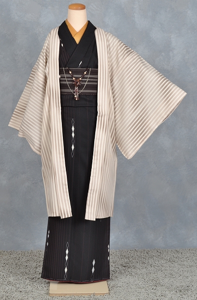 shibuya casual［茶色の菱つなぎ模様］